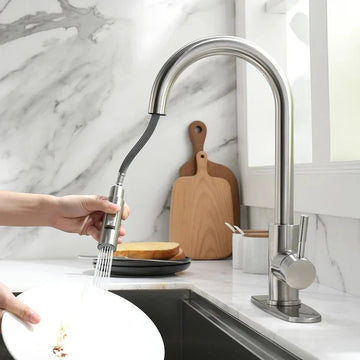Premium Gourmet Faucet with Retractable Hose